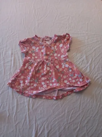 Robe manches courtes 12 mois