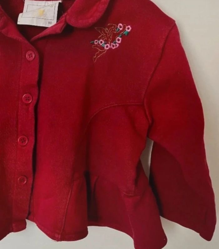 Boléro rouge fille 12 mois - photo numéro 3