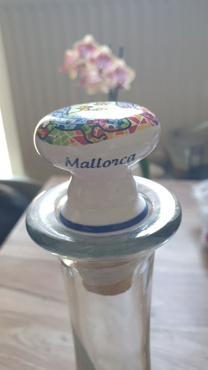 Neuf souvenir Mallorca bouchon décoratif céramique et liège - photo numéro 2