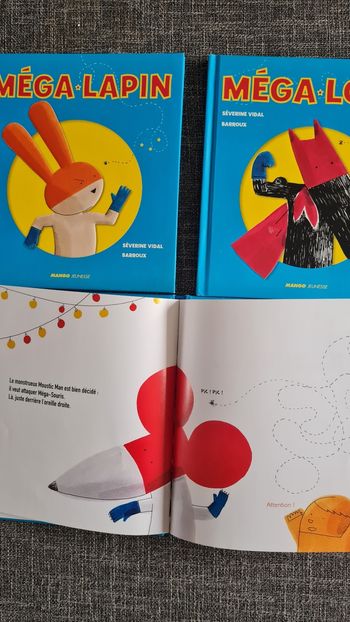 3 livres collection mega animaux