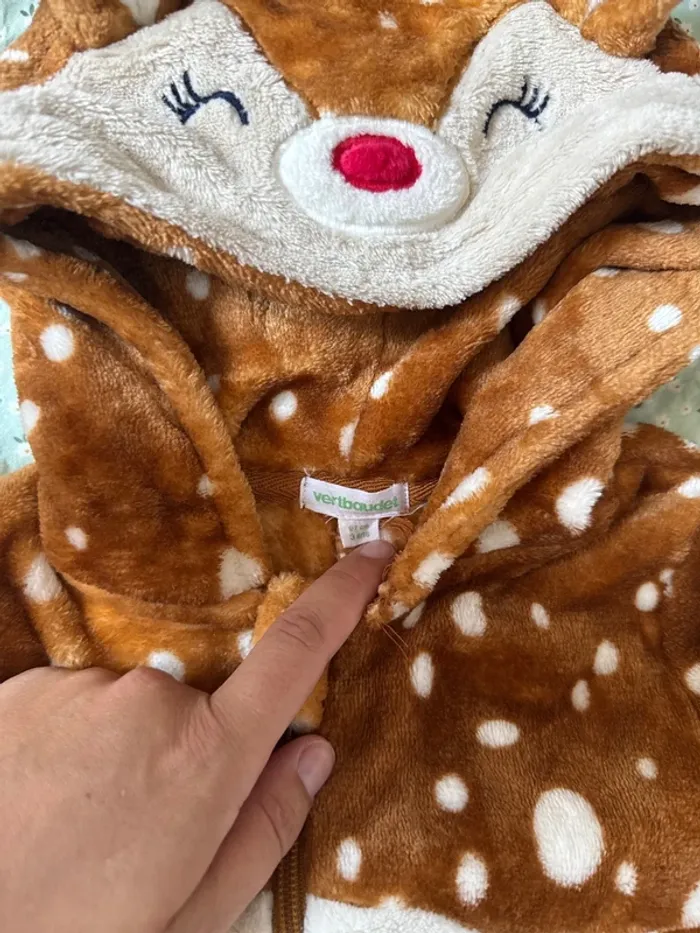 Pyjama velours Vertbaudet - photo numéro 3