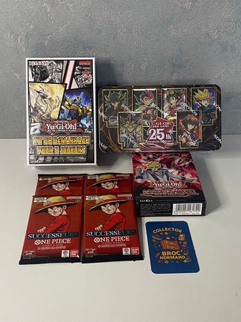 Lot Carte TCG 3 Yu-Gi-Oh Et One Piece OP13 neuf scellé