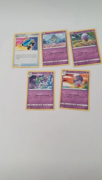5 cartes Pokémon