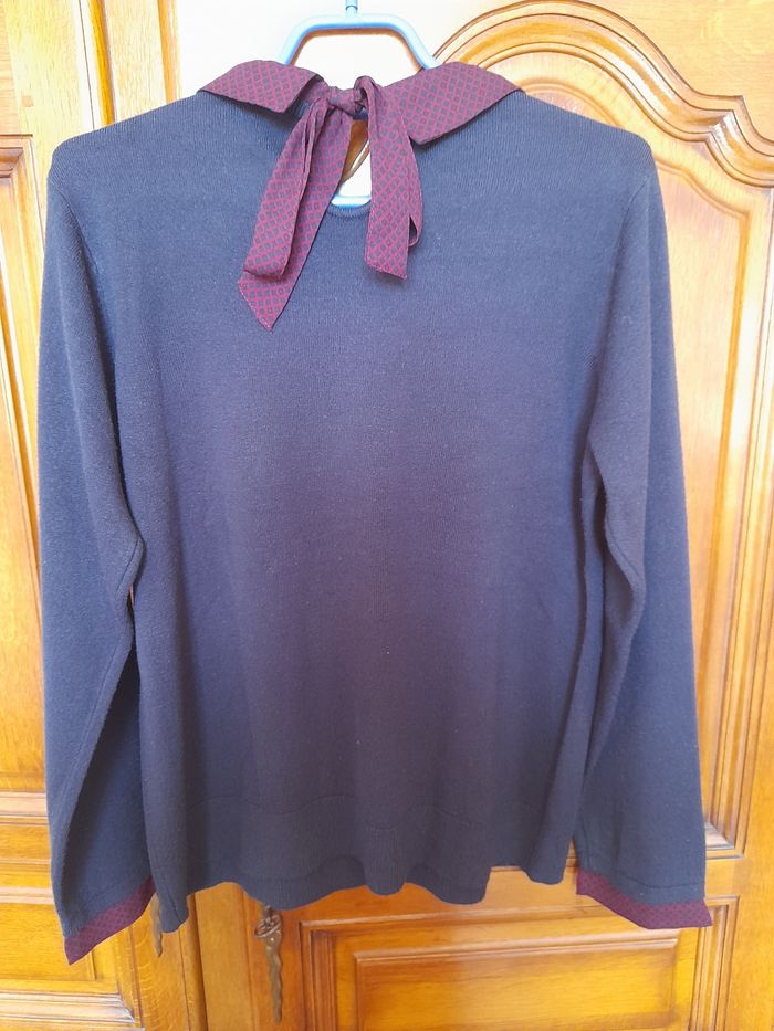 Pull col et noeud dos taille m - photo numéro 3
