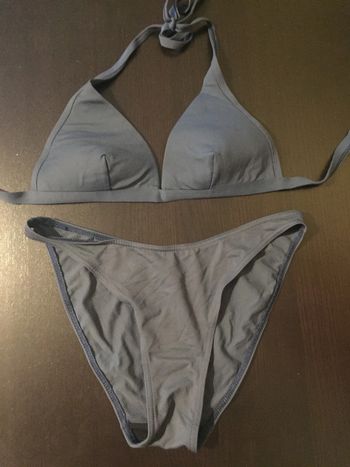 Maillot de bain 2 pièces bleu marine (85C / petit 42)