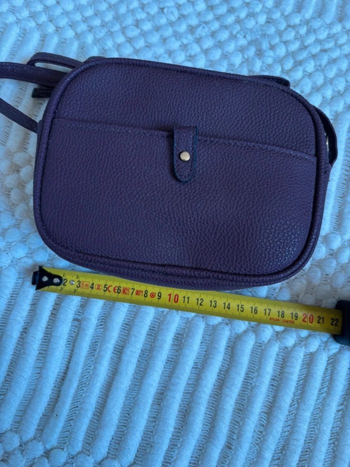 Petit sac à main couleur prune - photo numéro 9