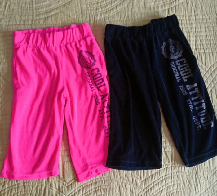 Lot de 2 pantacourts velours 8 ans