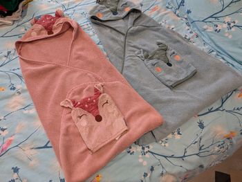 Capes de bain avec gants 