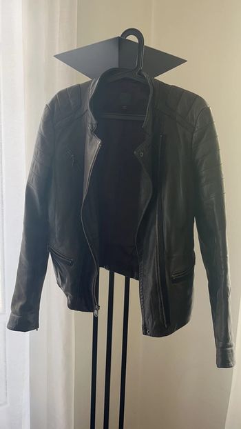Veste en cuir aviator