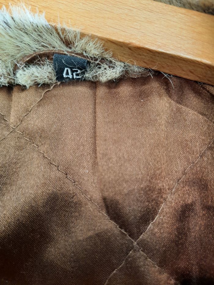 Veste cuir retourné taille 42 (XL) - photo numéro 4