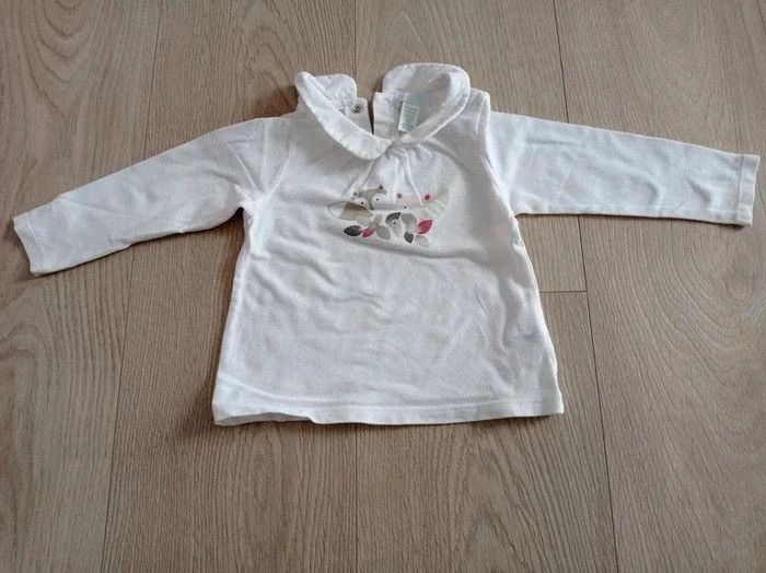 Ensemble fille 3 pièces robe tee shirt ML et collants Obaïbi 18 mois - photo numéro 4