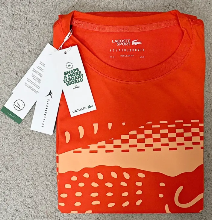 T-shirt Lacoste X Novak Djokovic NEUF - photo numéro 8