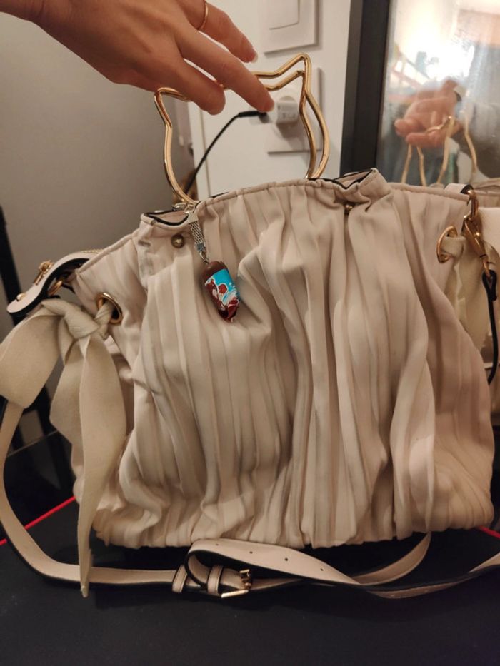 Sac beige lollipops H-GUILlA cat shopper L - photo numéro 2