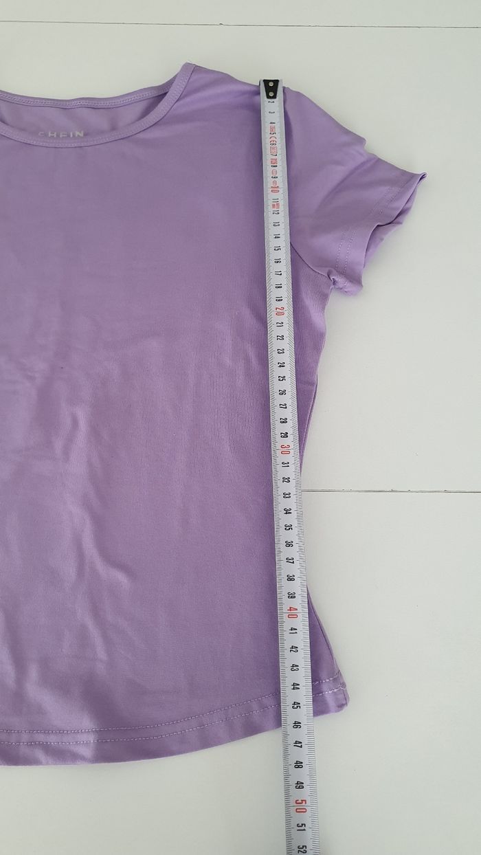 T shirt neuf mauve en S - photo numéro 4