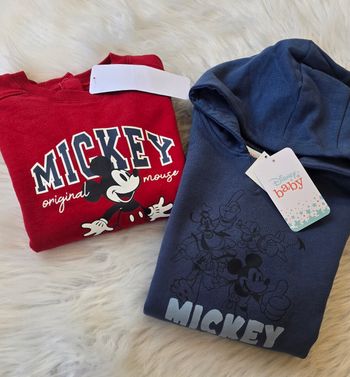 (Neufs non portés) 🏷🏷🥰💙💙 sweats molleton mickey 36mois garçon 💙🥰