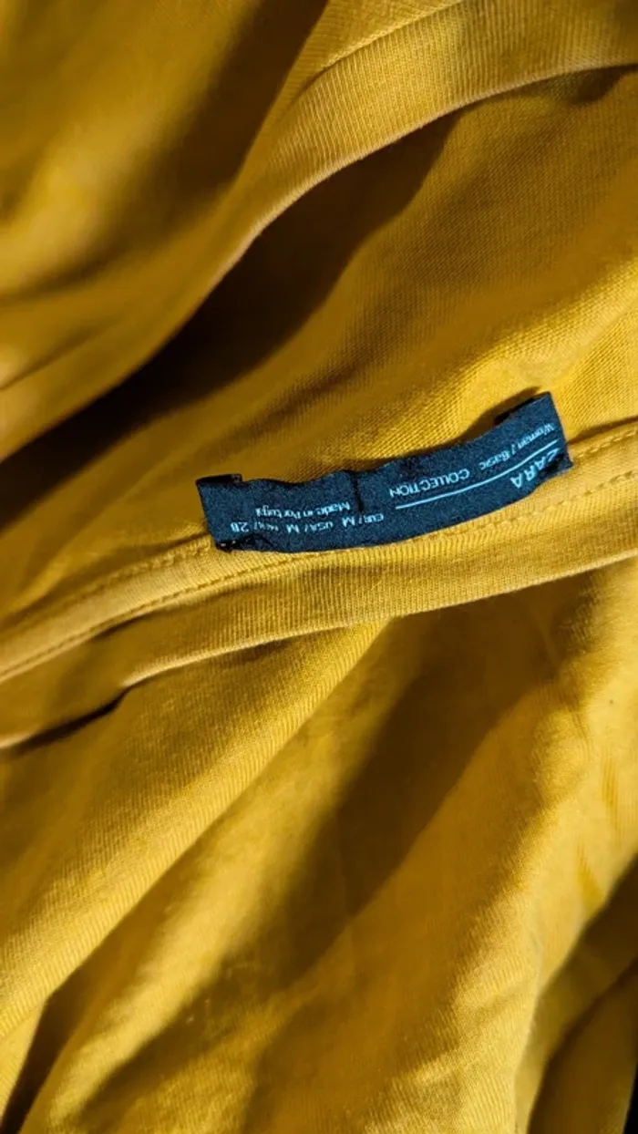 T-shirt effet noué Zara M - photo numéro 5