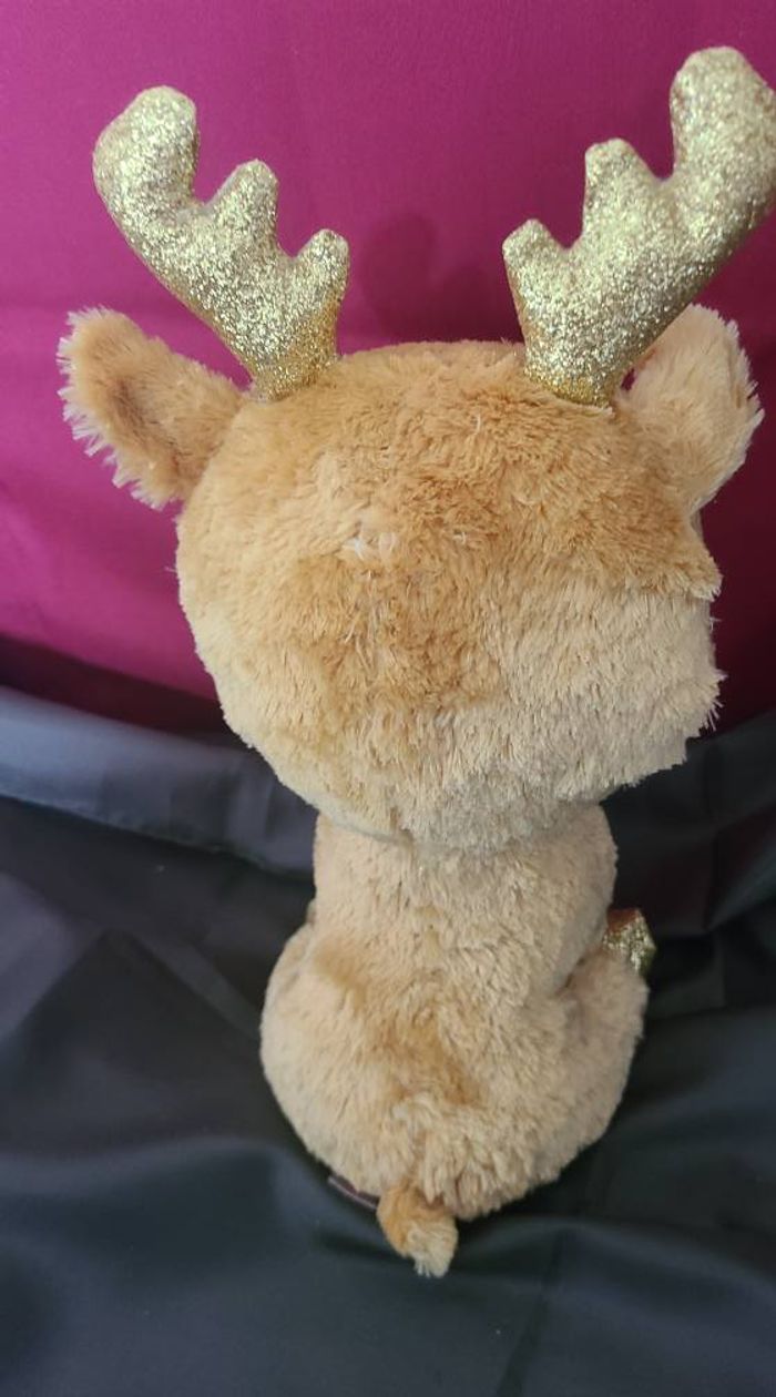 Peluche Glitzy le renne de Beanie Boo, 23 cm - photo numéro 2