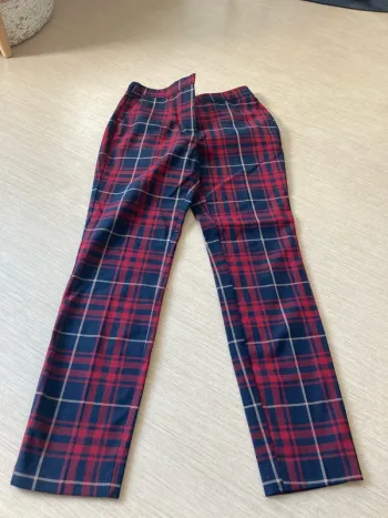 Pantalon tailleur écossais Zara