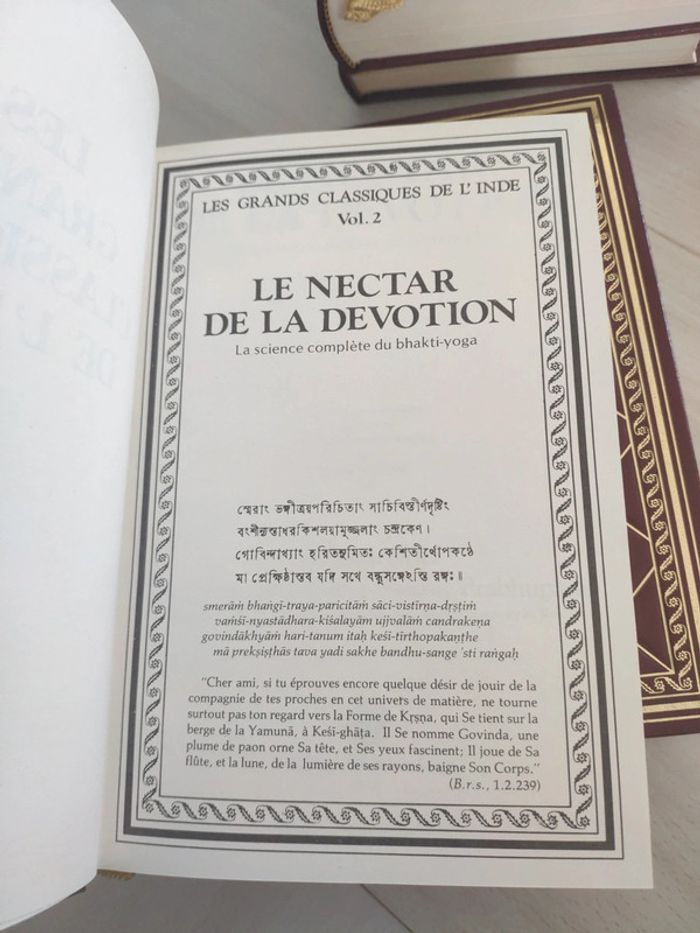 Lot de 5 tomes les grands classiques de l'Inde Bhagavad gita bhakti yoga Krishna Srimad Bhagavatam - photo numéro 8