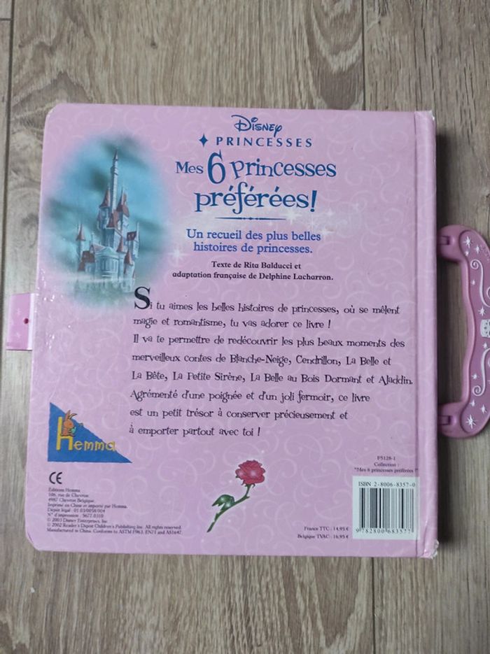 Livre mes 6 princesses préférées Disney - photo numéro 2