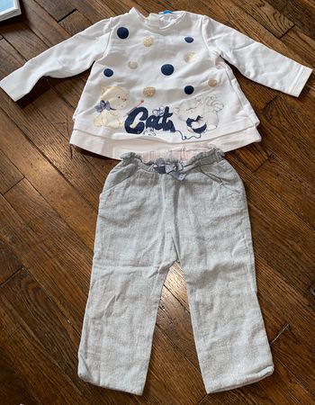 Ensemble pantalon marese et sweat mayoral  12 mois