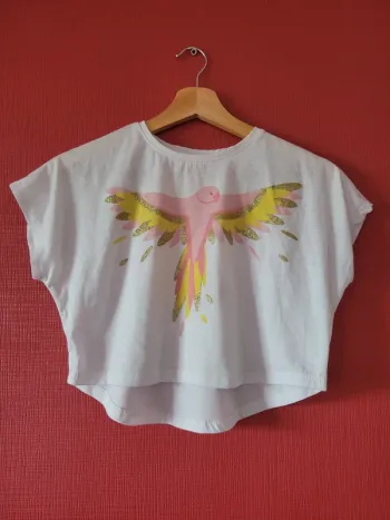 T-shirt Oiseau – Punkidz – 5 ans 🐦