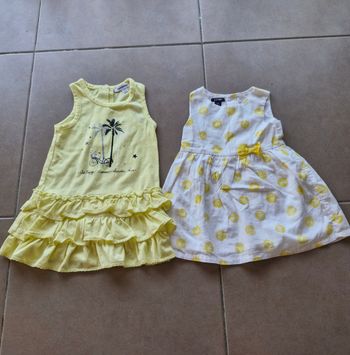 Lot 2 robes jaunes