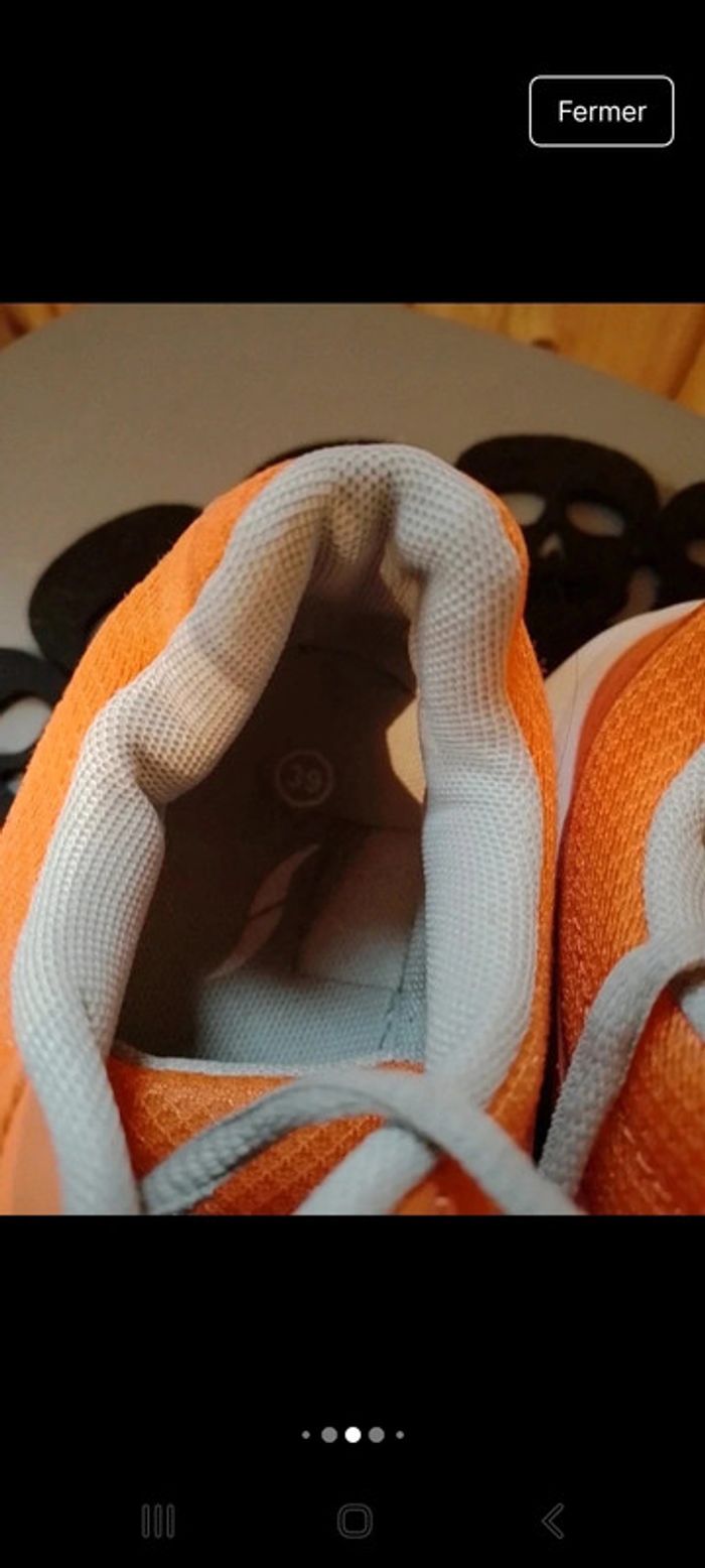 Basket femme orange Tissaia pointure 39 - photo numéro 6