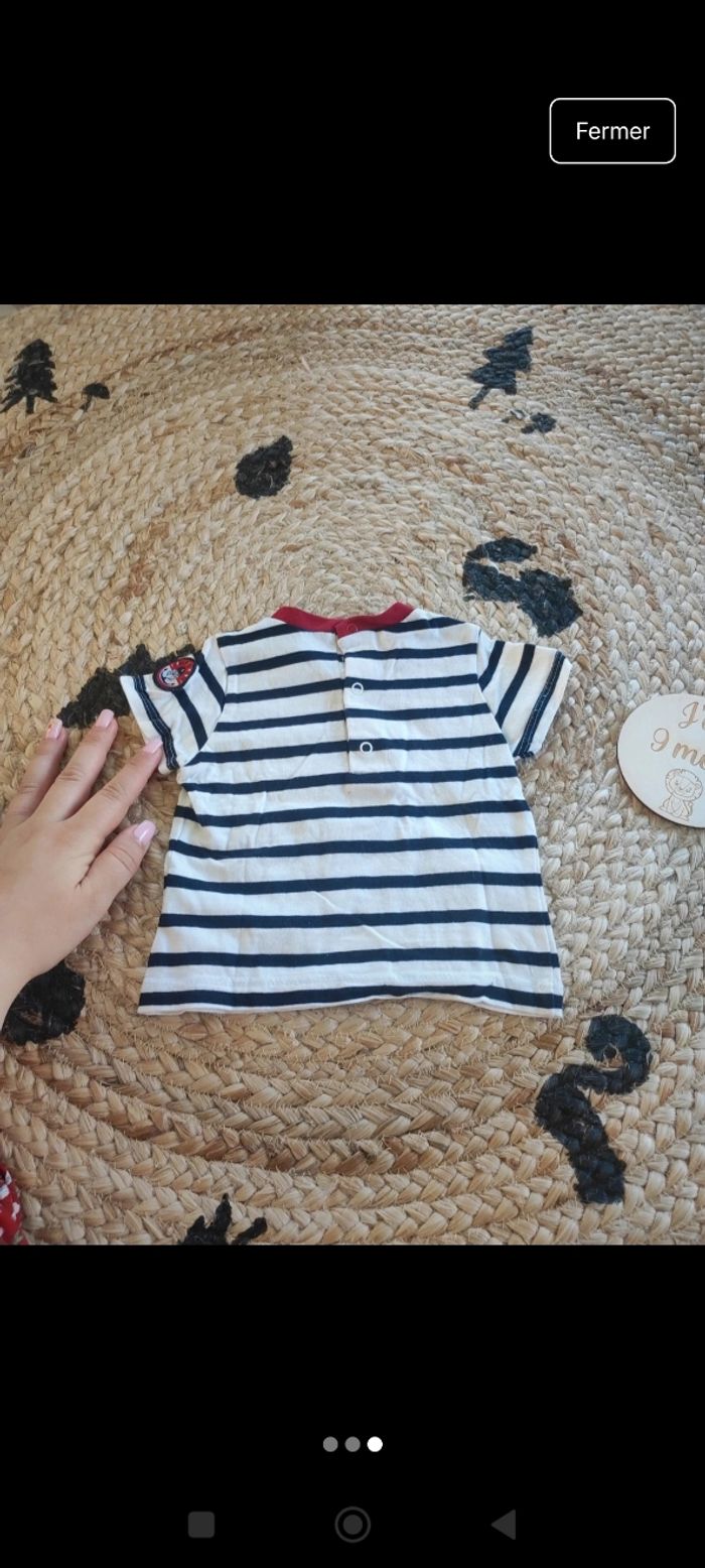 Tee shirt garçon 9 mois - photo numéro 3
