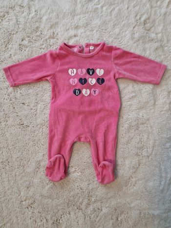 Pyjama velour 6 mois