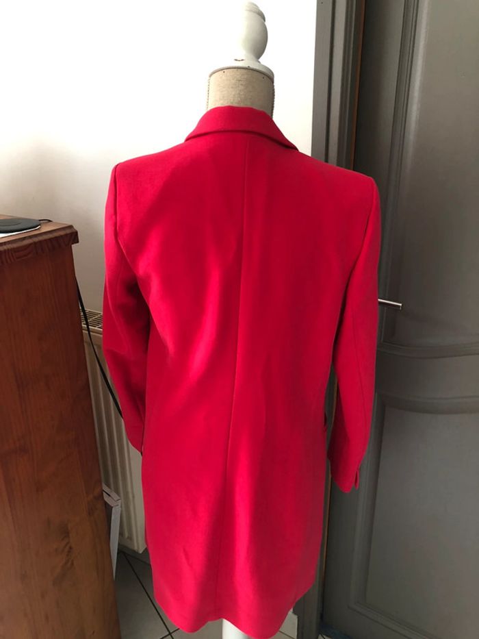 Superbe veste longue taille 38 mango fuchsia neuve - photo numéro 6