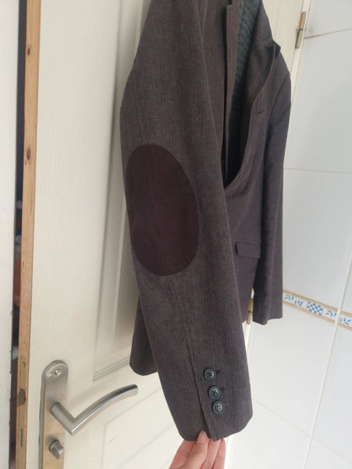 Veste blazer gris homme 100% coton celio taille S/36 - photo numéro 5