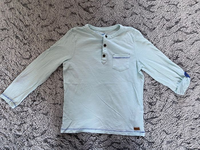 Teeshirt manches longues vert d’eau Sergent Major - 8 ans