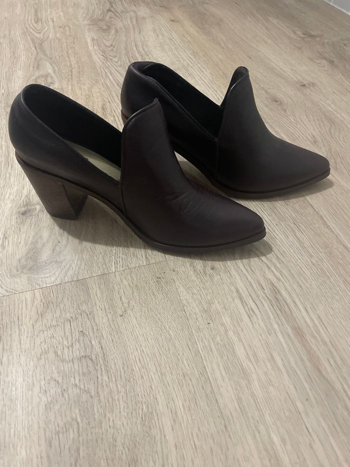 Bottines cuir marron en parfait état
