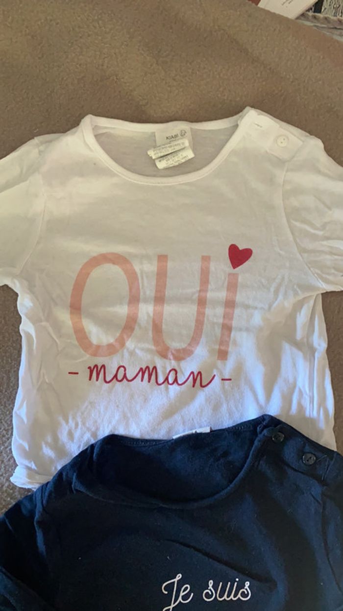 Lot de 2 tee shirt manches longues Kiabi - photo numéro 3