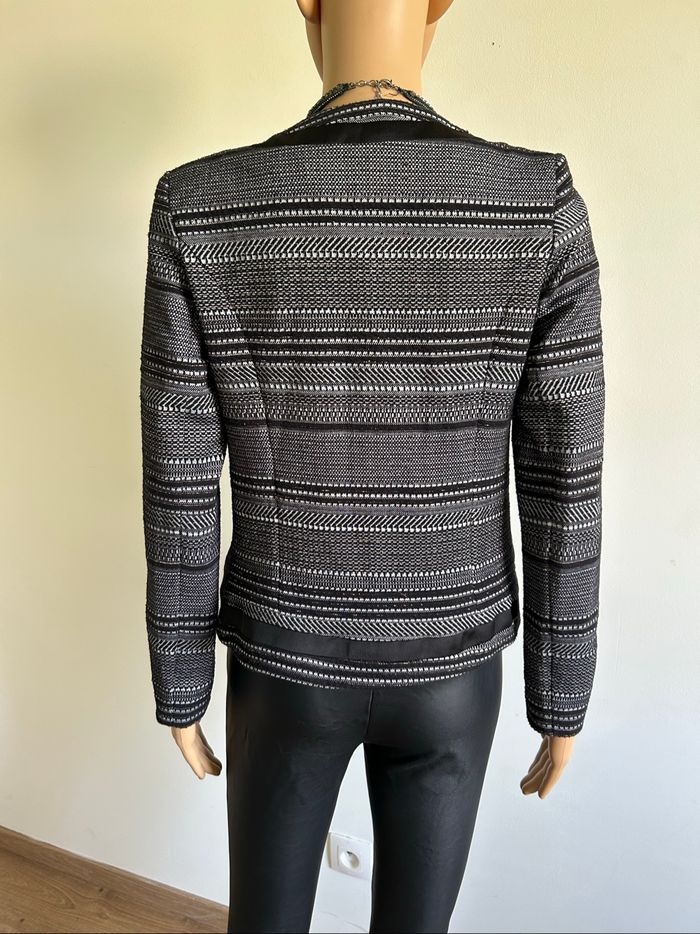 Blazer gris et noir Lady Blush taille 34 excellent état - photo numéro 5