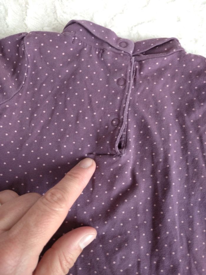 Sous pull col roulé à pois Fille 9 mois In Extenso - photo numéro 9