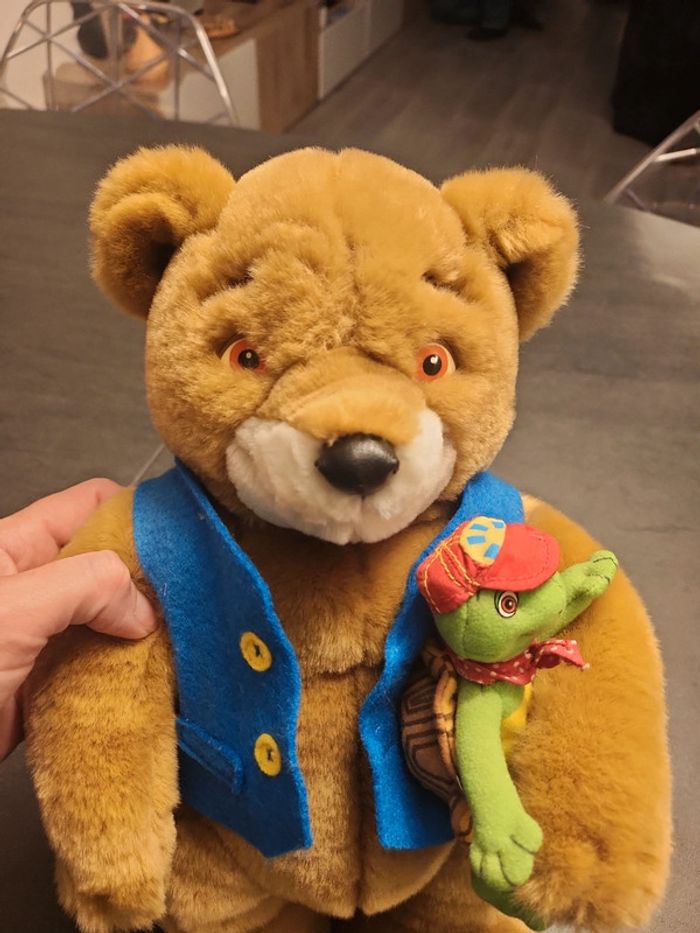 Ours Martin avec doudou franklin - photo numéro 3
