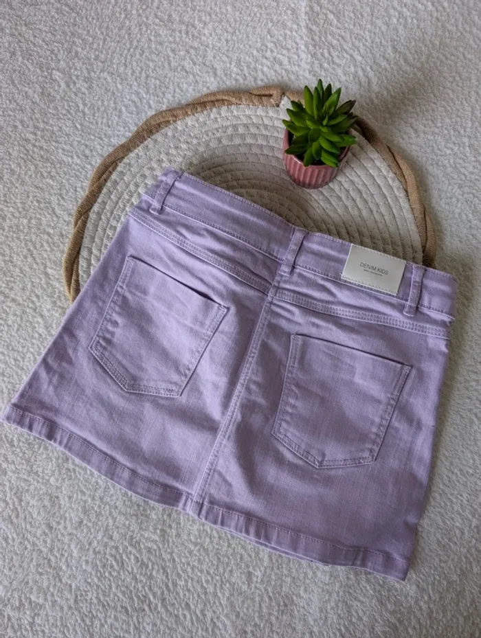 💜 Jupe en jean lila – 9/10 ans - photo numéro 2