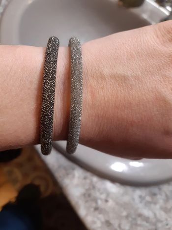 Lot de 2 Bracelet Victoria gris clair et foncé