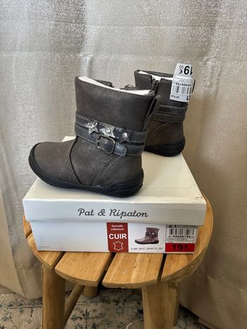 Bottines fille Pat & Ripaton neuves avec étiquette - Pointure 21