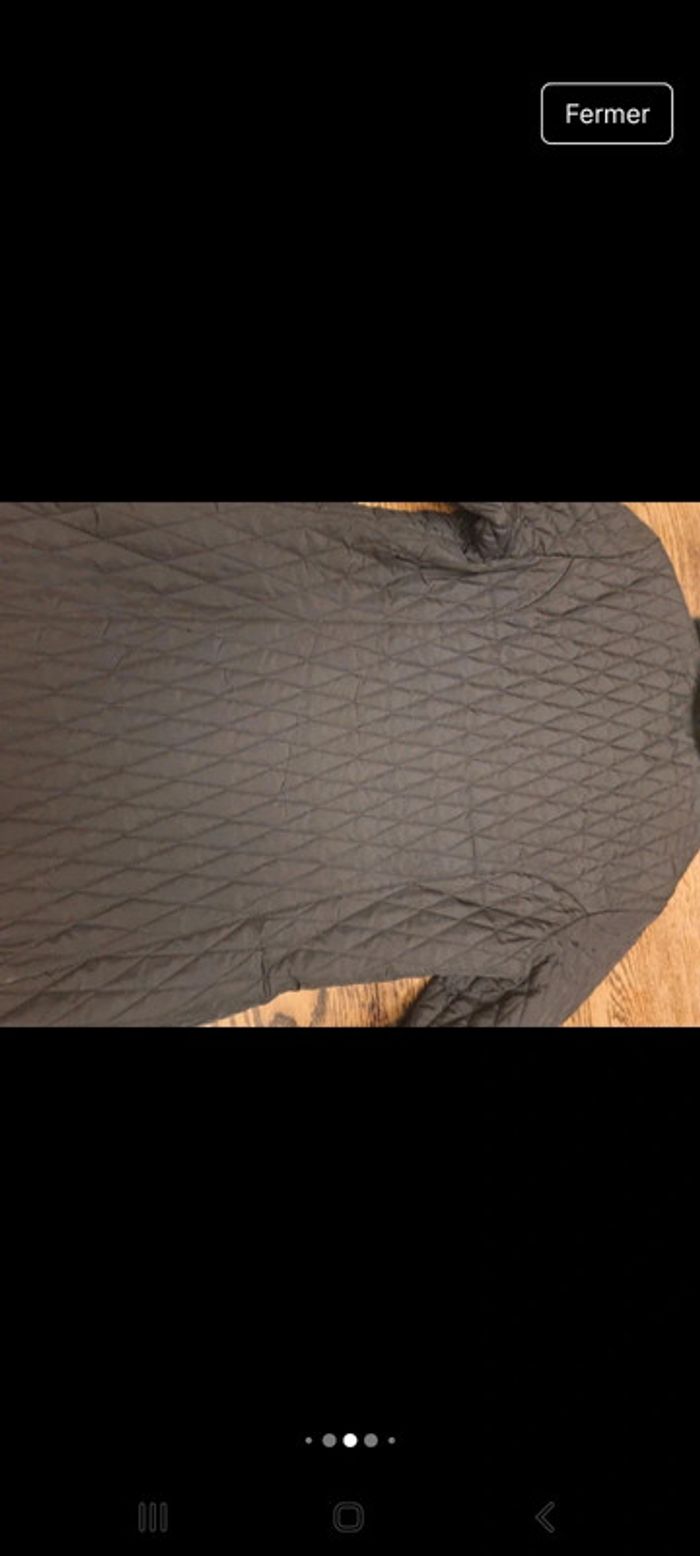 Veste Matelassé Stefanel noire fr 38 col fourrure - photo numéro 16