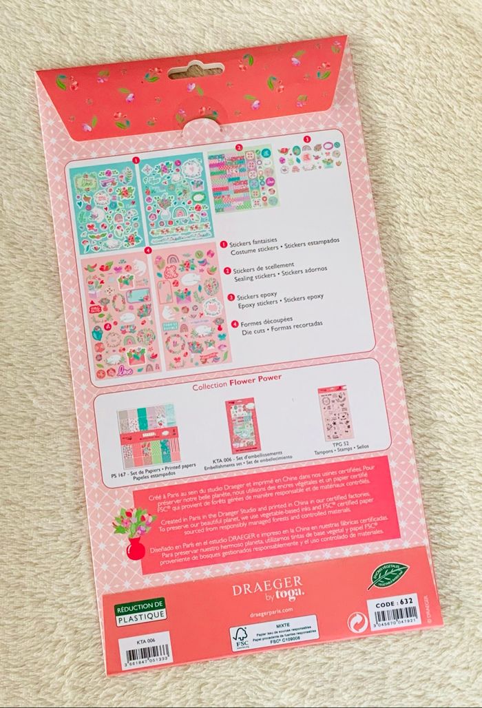 Kit décoration fleurs pour Scrapbooking - photo numéro 2