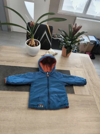 Manteau réversible à capuche garçon 18 mois sergent major