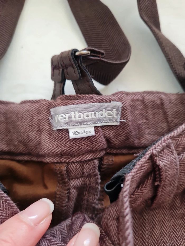 Pantalon avec bretelles 4 ans Verbaudet - photo numéro 2