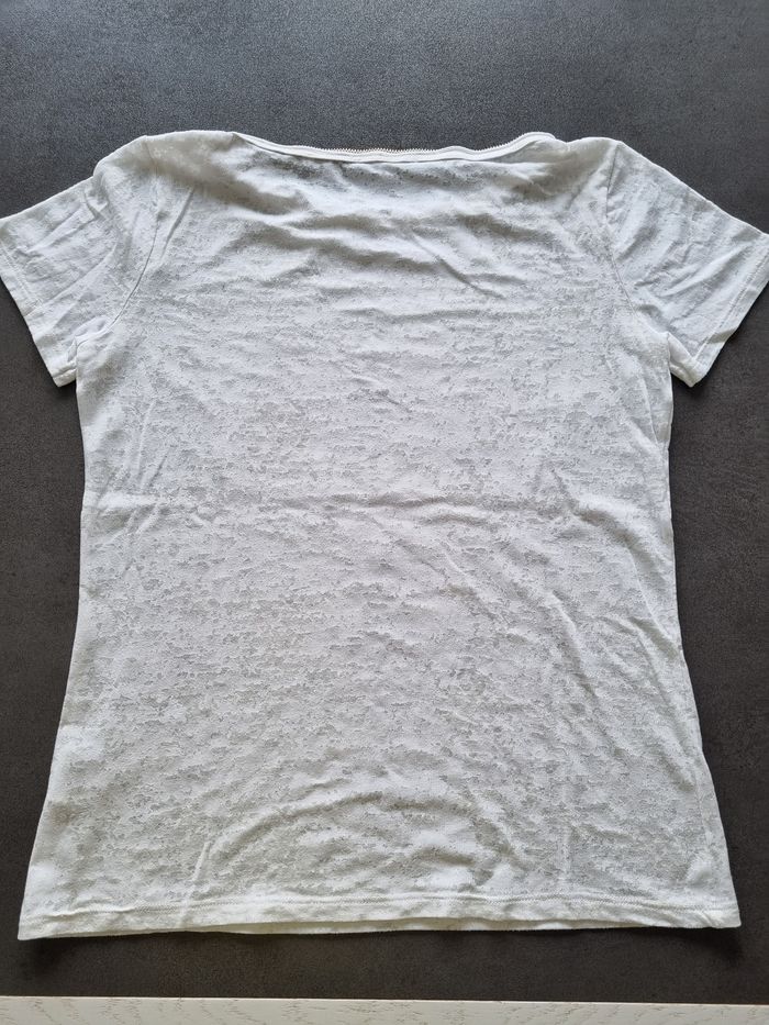 T-shirt manches courtes blanc S Sisley - photo numéro 3