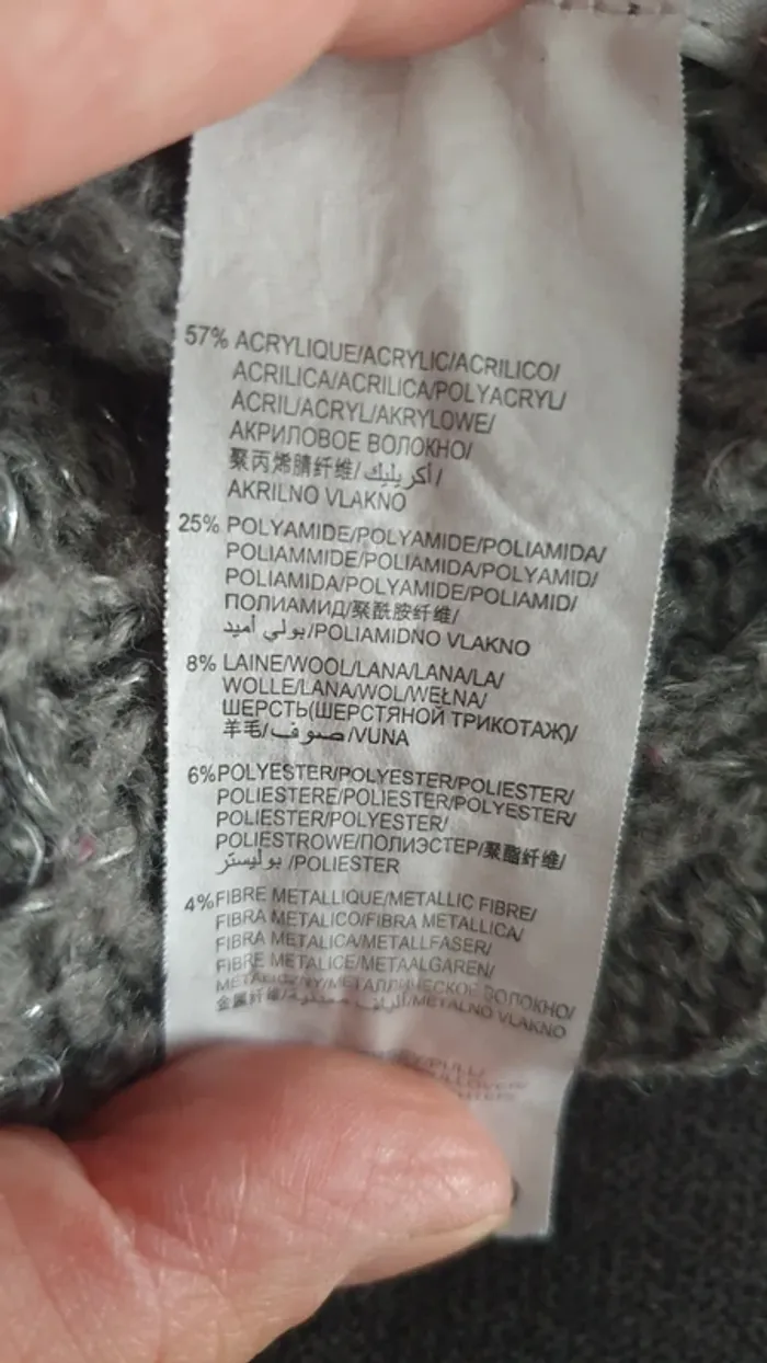 Pull gris 8 ans - photo numéro 4