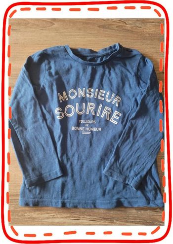 Tshirt manche longue "monsieur sourire"