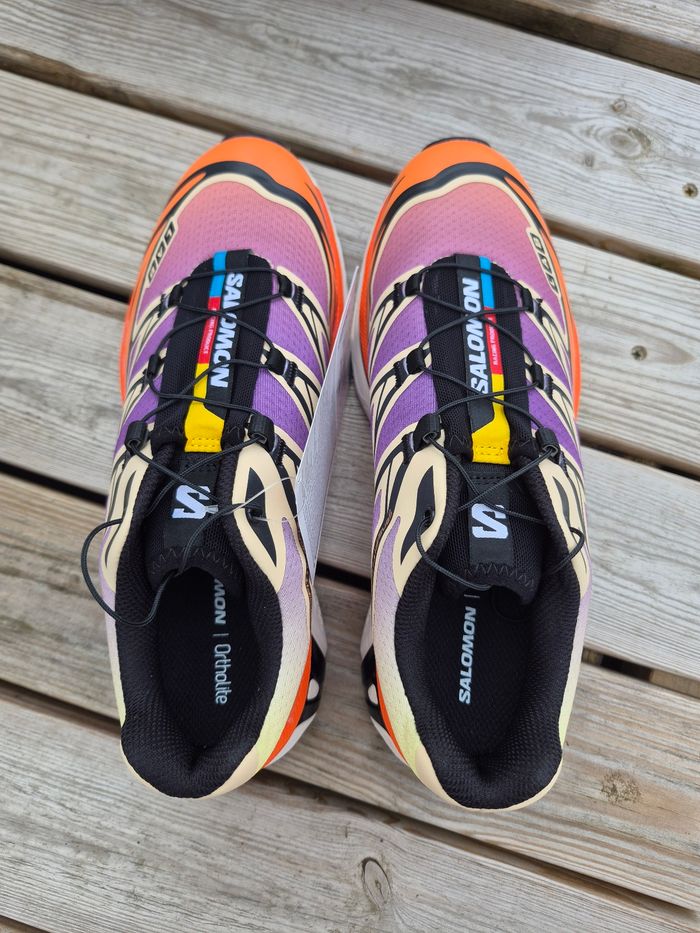 Salomon XT-6 UNISEX black / almond cream / dragon fire – taille 38 - photo numéro 5