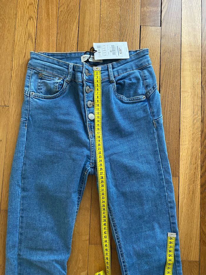 Jean  pull&Bear bleu - photo numéro 7